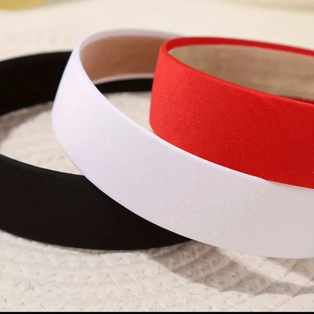 Headbands 4pc Set Red, White, Blue, and Black